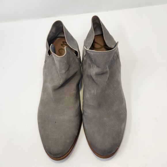 Sam Edelman Women Prentice Gray Leather Ankle Boots Size 8.5 M Convertible - Picture 2 of 9
